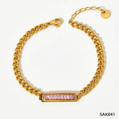 Colorful Cubic Zircon Bracelet