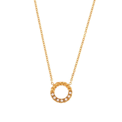 Twisted Circle Necklace