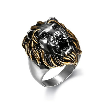 Great lion head ring