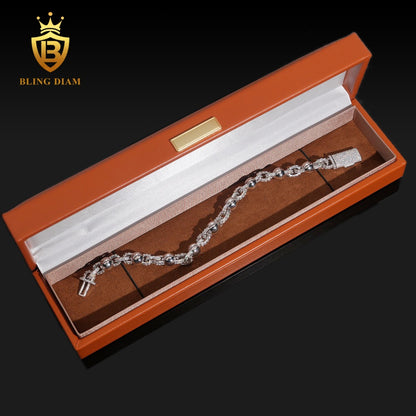 Cuban Link Moissanite Bracelet