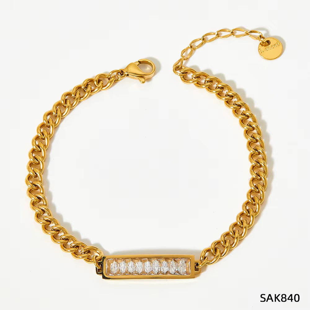 Colorful Cubic Zircon Bracelet