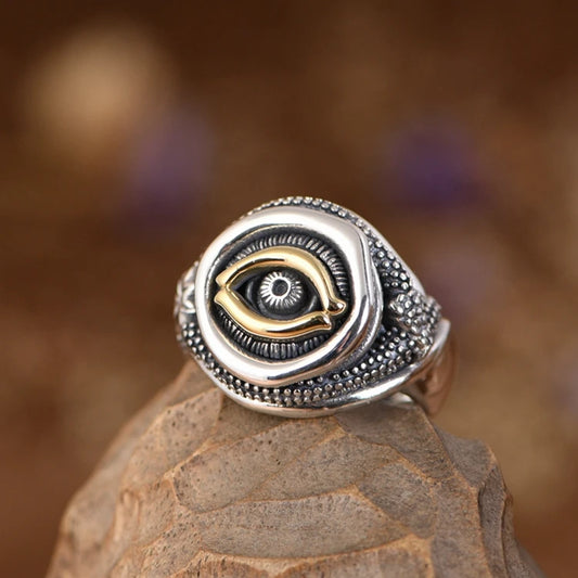 Gold Eye Ring