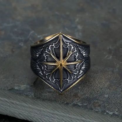 Compass Star Ring