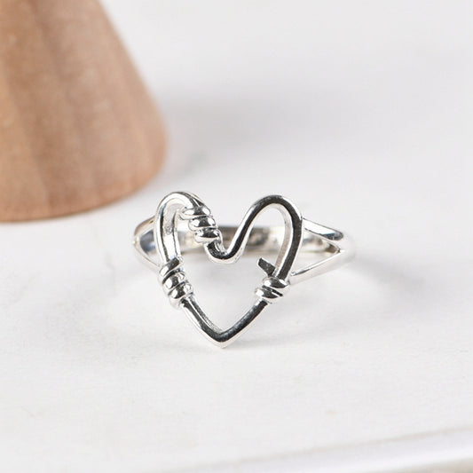 Silver Heart Ring