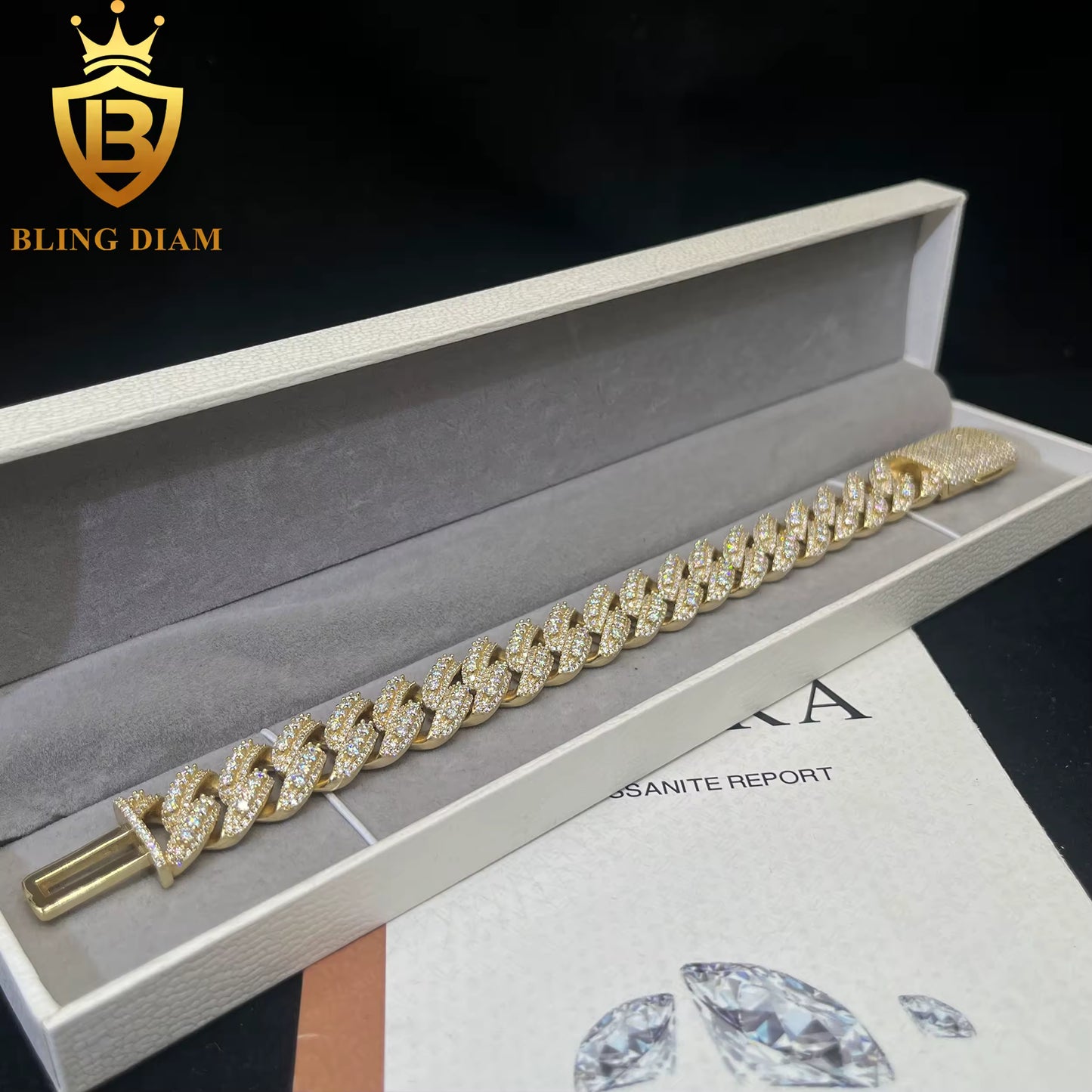 Iced Out Cuban Link Bracelet