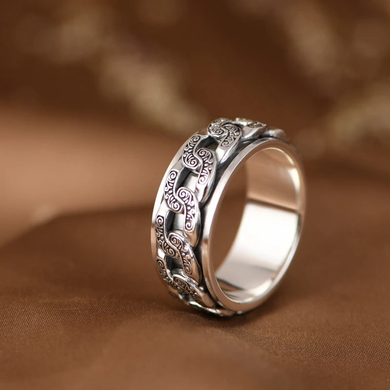 Rotating Silver Ring
