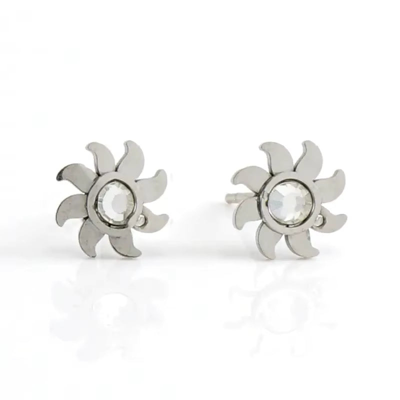 Butterfly Flower Heart Star Stud Earring