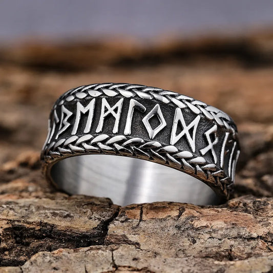 Old Norse Alphabet ring