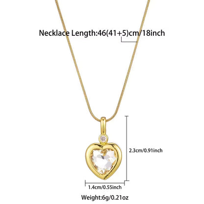 Heart Crystal Necklace