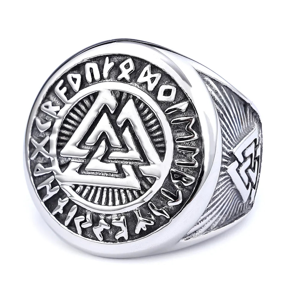 Valknut Amulet Signet Rings