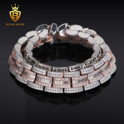 18mm S925 Moissanite Cuban Chain