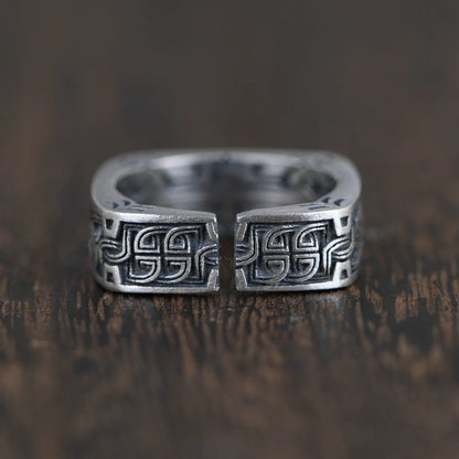 Square Embossed Ring