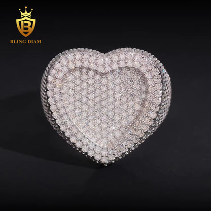 Heart-Shaped Moissanite Ring
