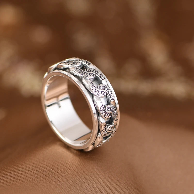 Rotating Silver Ring