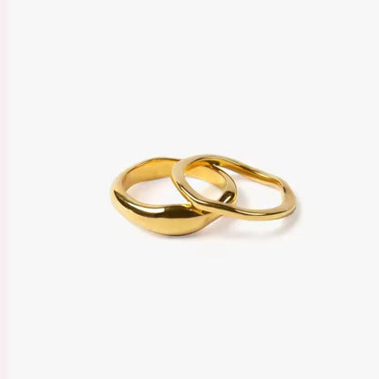 Harmonious Gold Rings