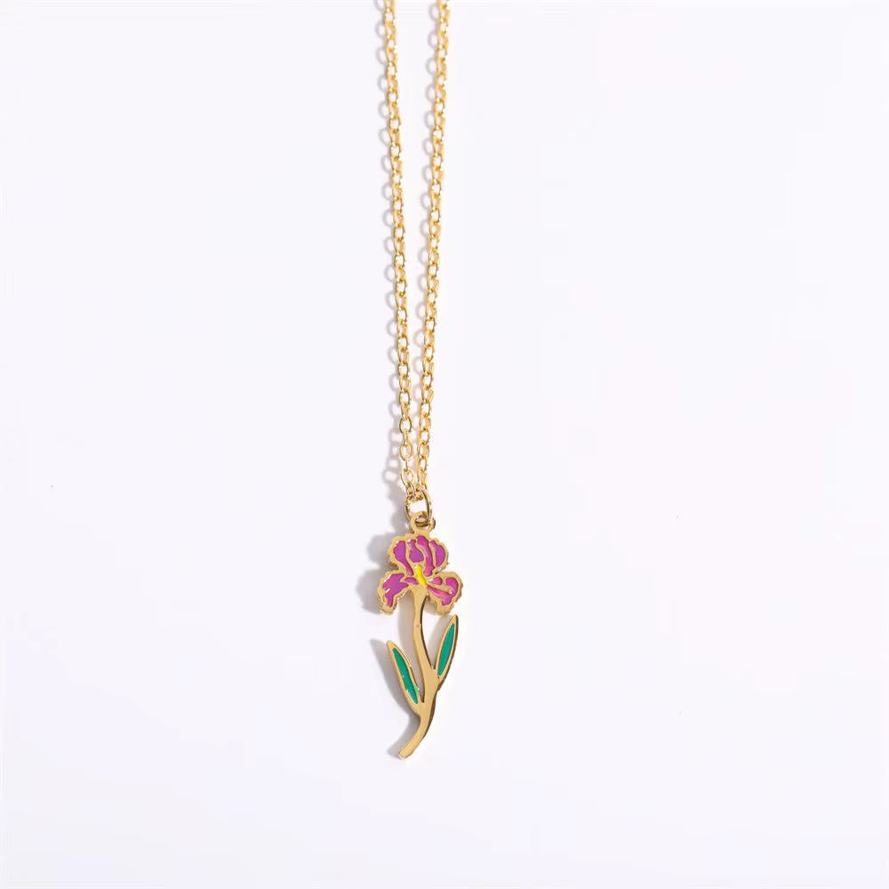 Floral Zodiac Necklace
