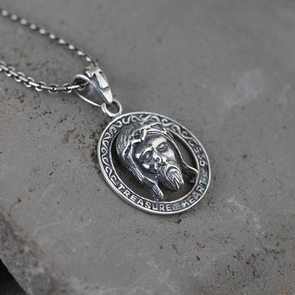 Jesus Portrait Necklace