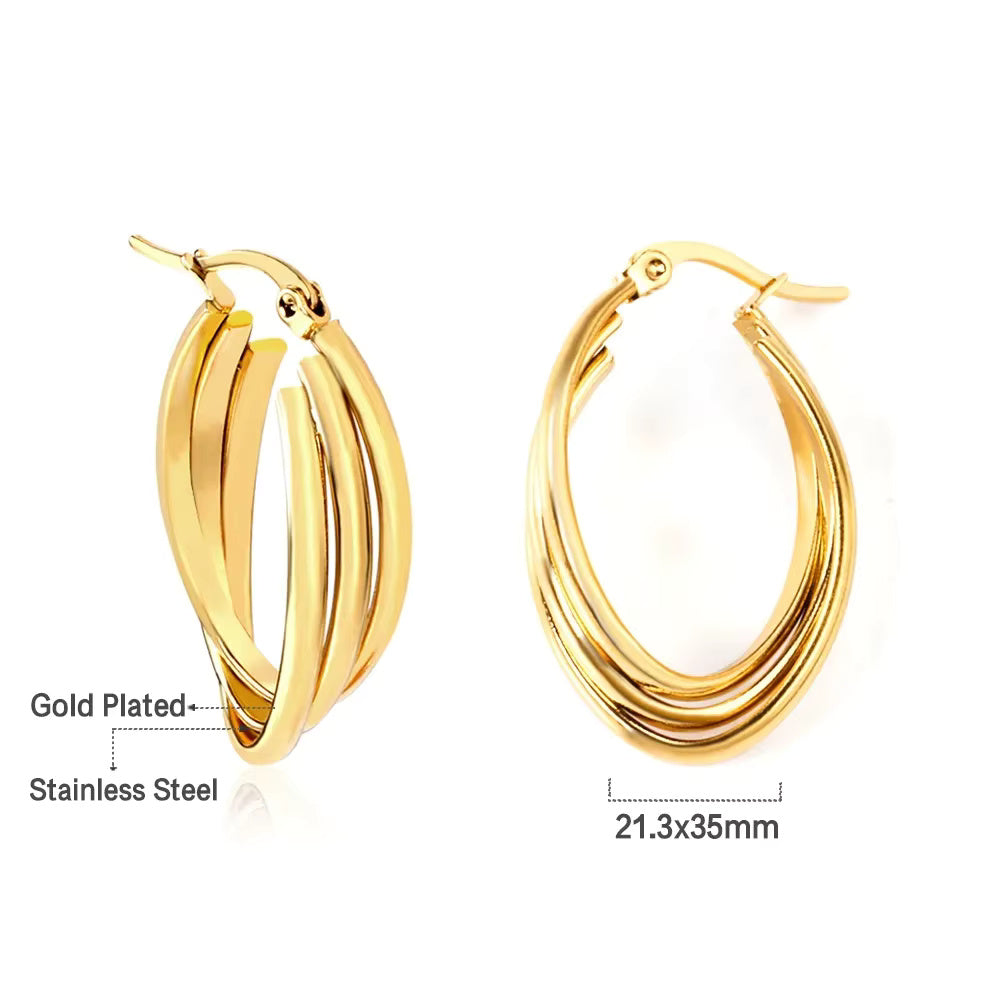 Beaded Elegant Hoop Earrings