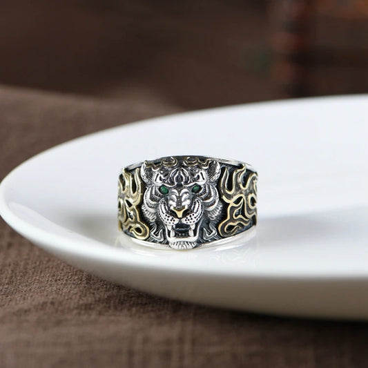 Silver Tiger Ring