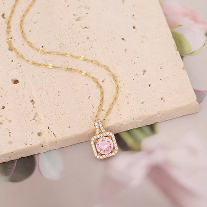 Pink Zircon Necklaces