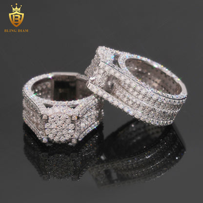 Iced-out men’s ring