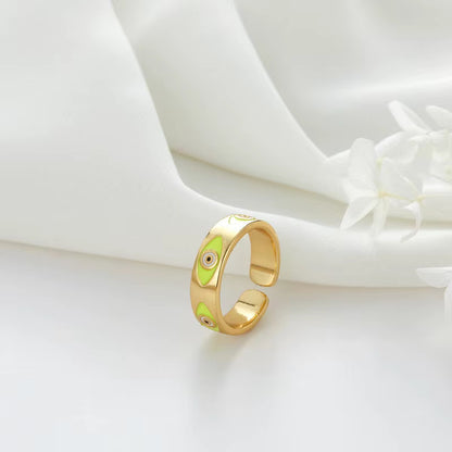 Gold-plated Eye Ring