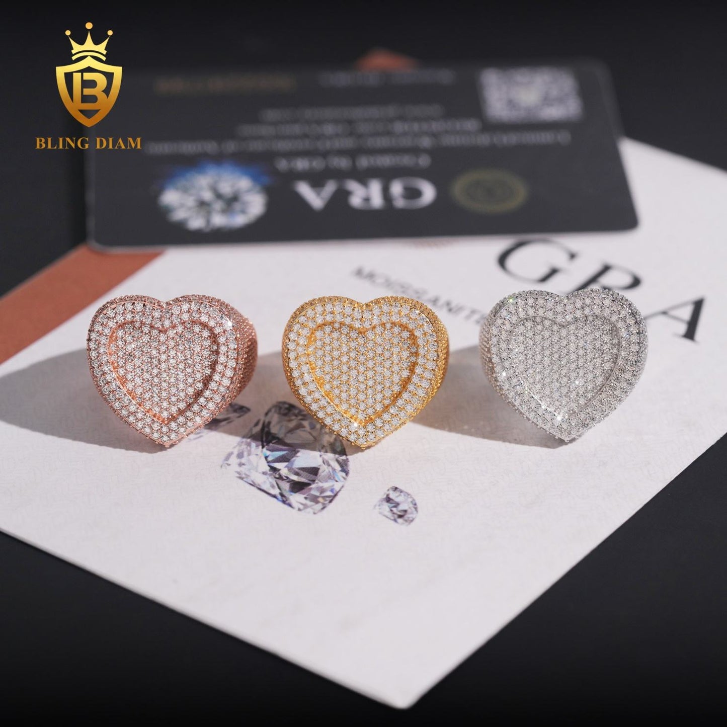 Heart-Shaped Moissanite Ring