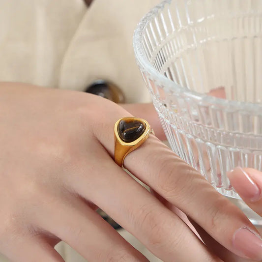 Gold Stone Ring