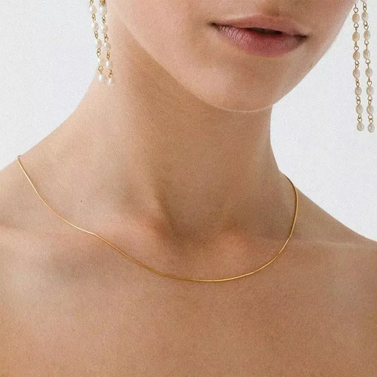 Minimalist Snake Chain Necklace