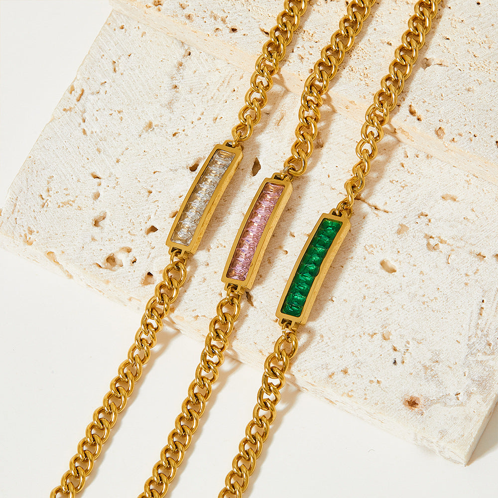 Colorful Cubic Zircon Bracelet