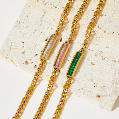 Colorful Cubic Zircon Bracelet