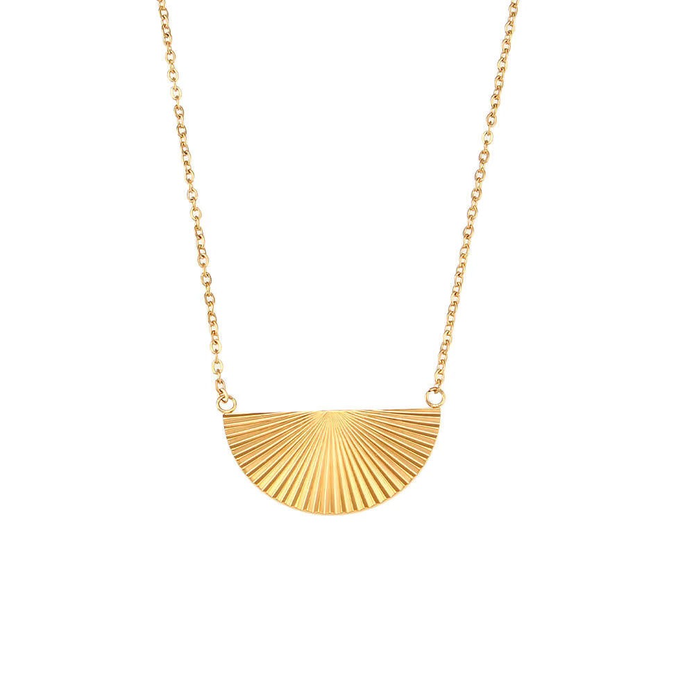 Shiny Geometric Pendant Necklace
