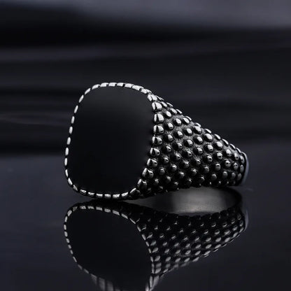 Black Stone Ring