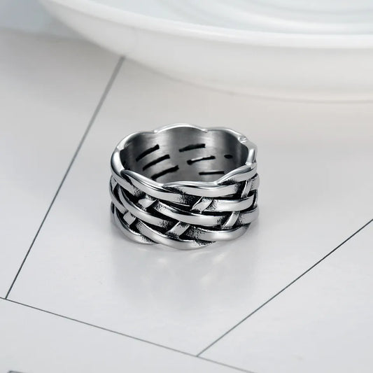 Silver Woven Band