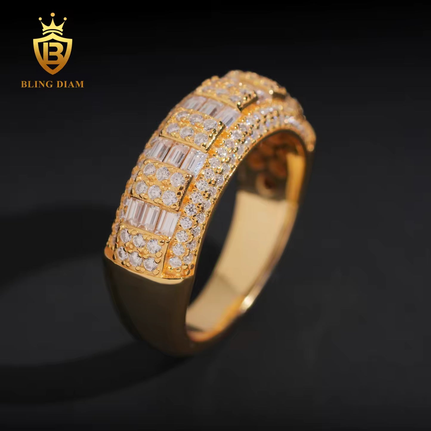 Plated Moissanite Ring