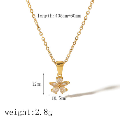 Crystal Flower Necklace