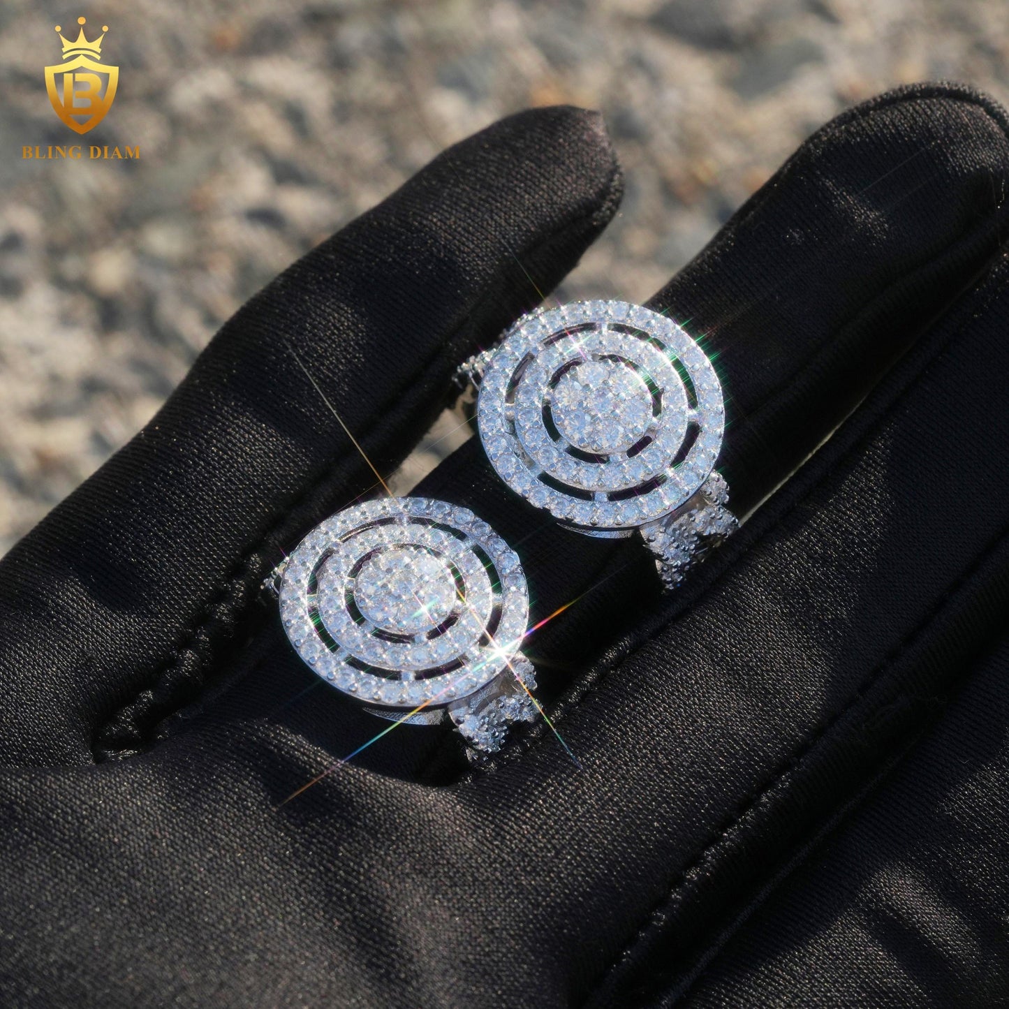 Designer moissanite ring