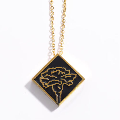 Gold Floral Pendant