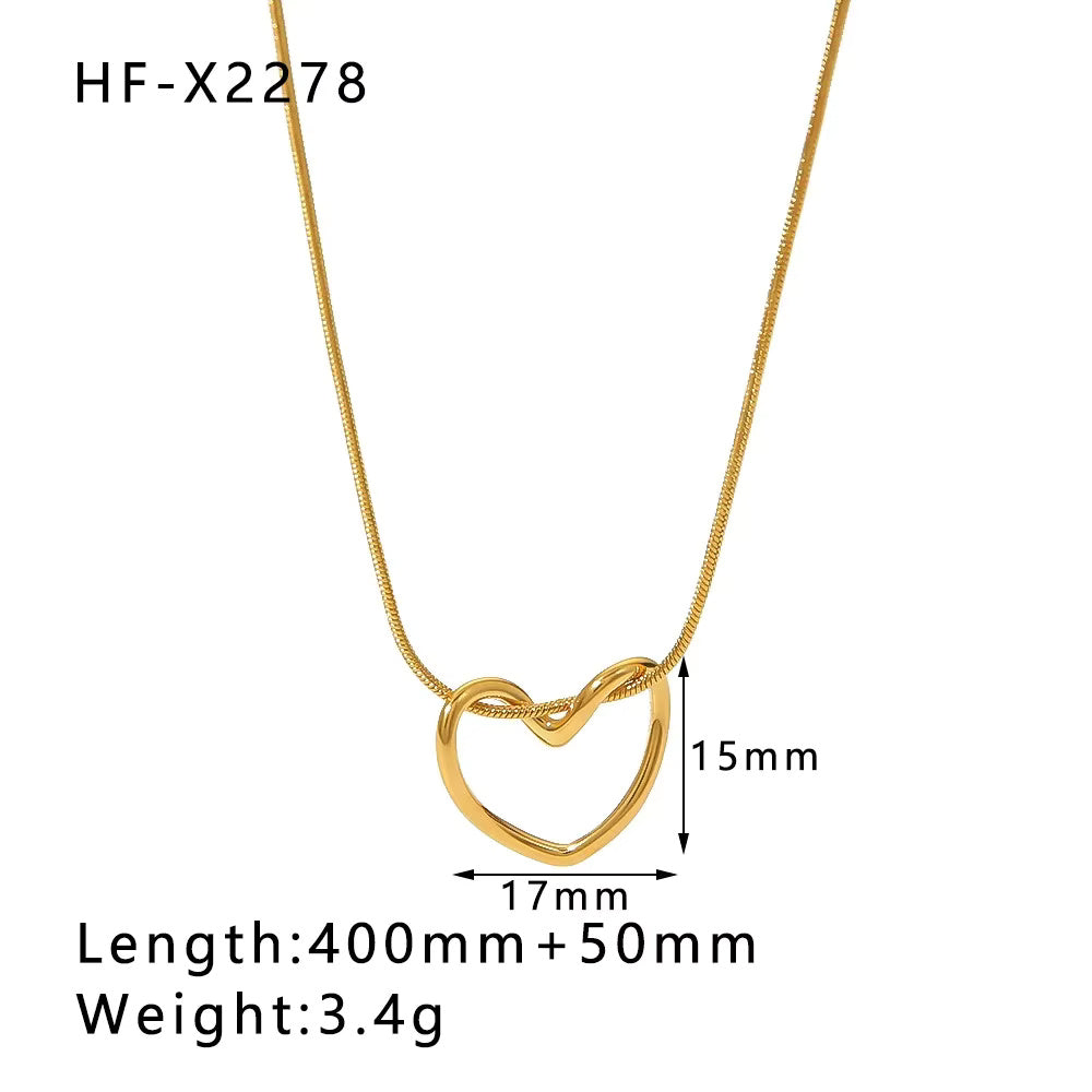Gold Square Necklace