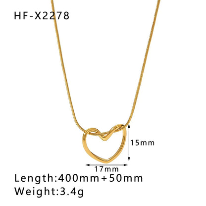 Gold Square Necklace
