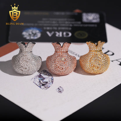 Iced Out Money Bag ring