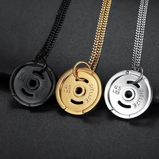 Strength Plate Necklace