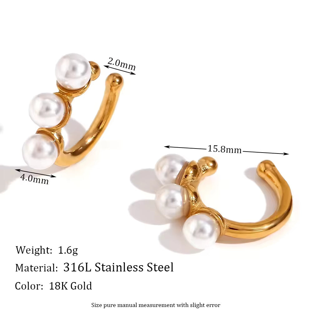 Flower Snake Clip-on Earrings