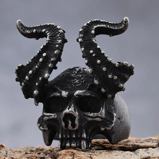 Son of Satan Goat Skull Ring