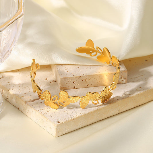 Butterfly Design Cuff Bracelet