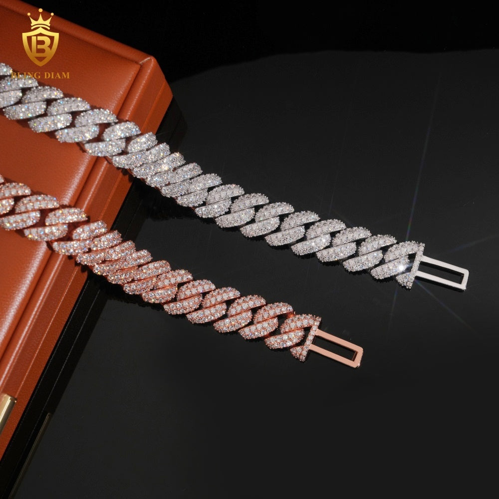 VVS Moissanite Cuban Link Bracelet