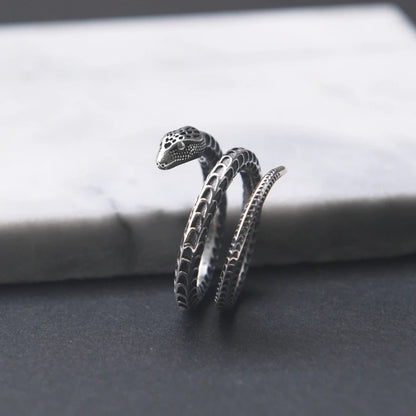 Retro Punk Snake Ring