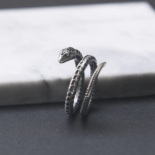 Retro Punk Snake Ring
