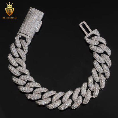 VVS Moissanite Cuban Link Bracelet