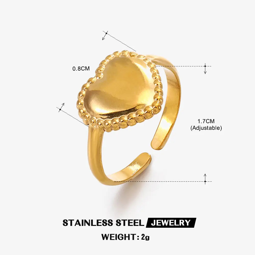 Sun and Moon Geometric Shaped Rings